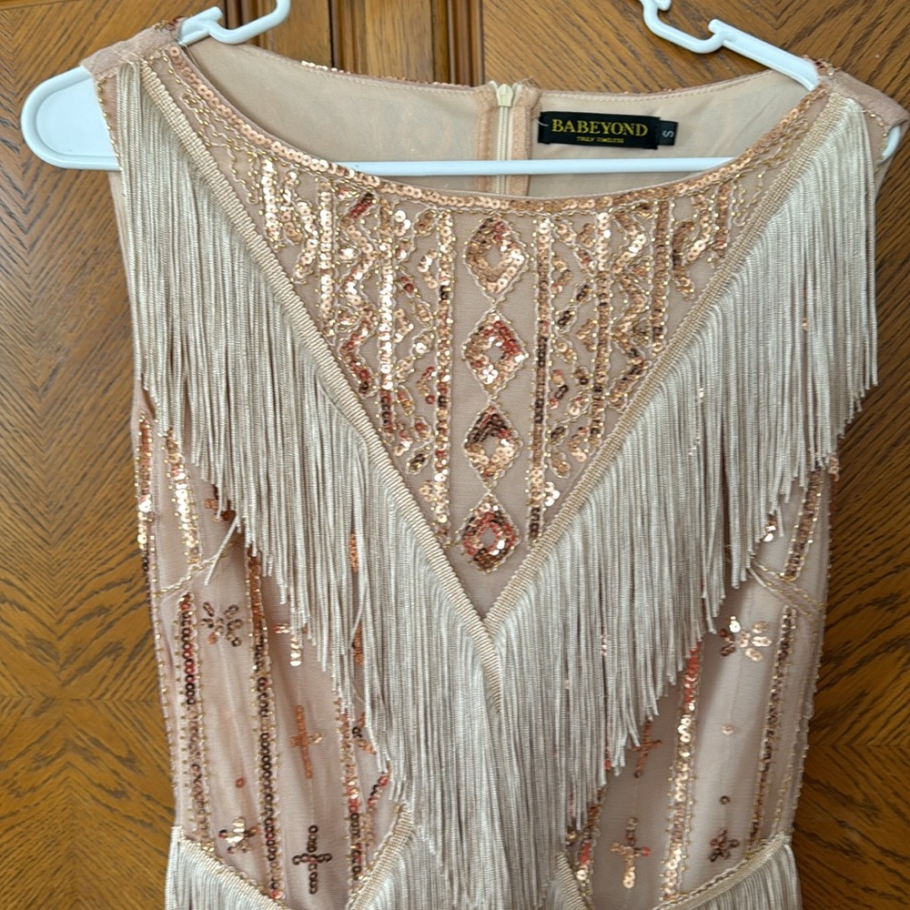 Babeyond Multi-Layer Tassel Sequin Flapper Dress,… - image 6